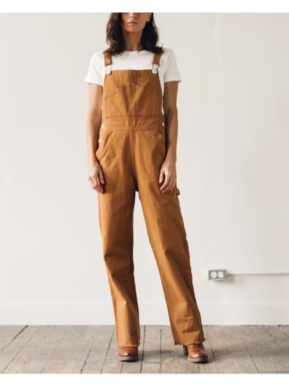 Jesse Kamm The Overallls Cork Cotton Canvas Workwear Overalls XS